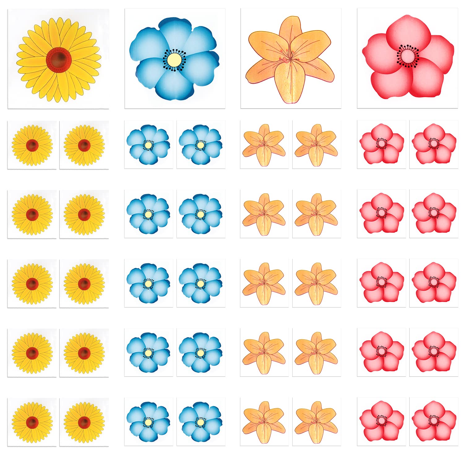 40pcs Floral Fly Traps, Indoor Fly Traps, Color Sticker Sticky Fly Traps, Insect Window Fly Traps, Insect Drosophila Pest Traps for Indoor and Outdoor