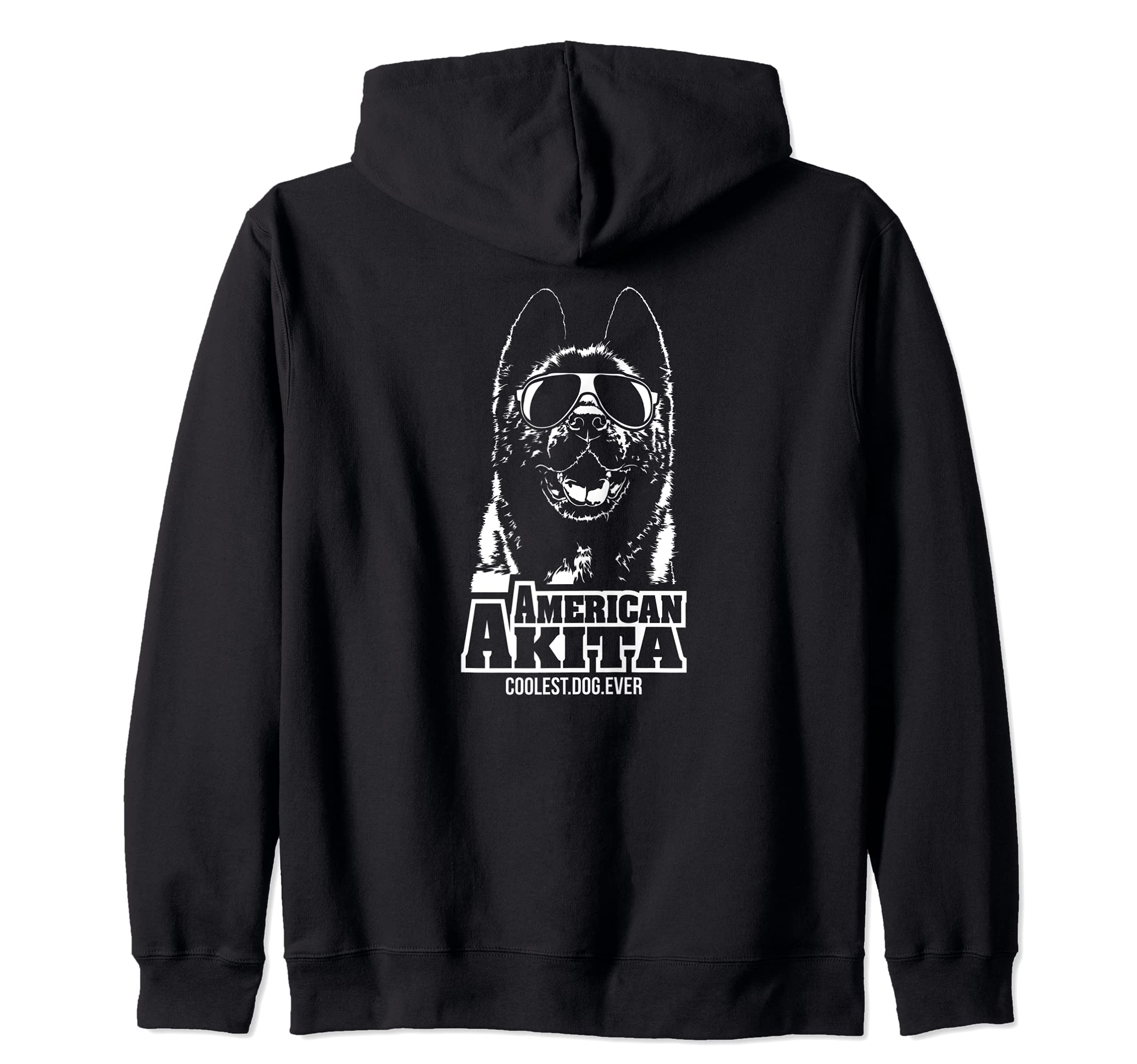 Funny Proud American Akita coolest dog ever dog saying Zip Hoodie