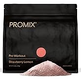 Promix Pre-Workout Powder, Strawberry Lemon – Boosts Focus, Energy & Endurance – With Caffeine, B12, Beta-Alanine & L-Tyrosine – Gluten & Dairy-Free, 10.05 oz