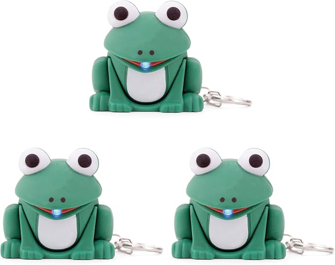 Cute Little LED Animal Keychain Light with Sound and Metal