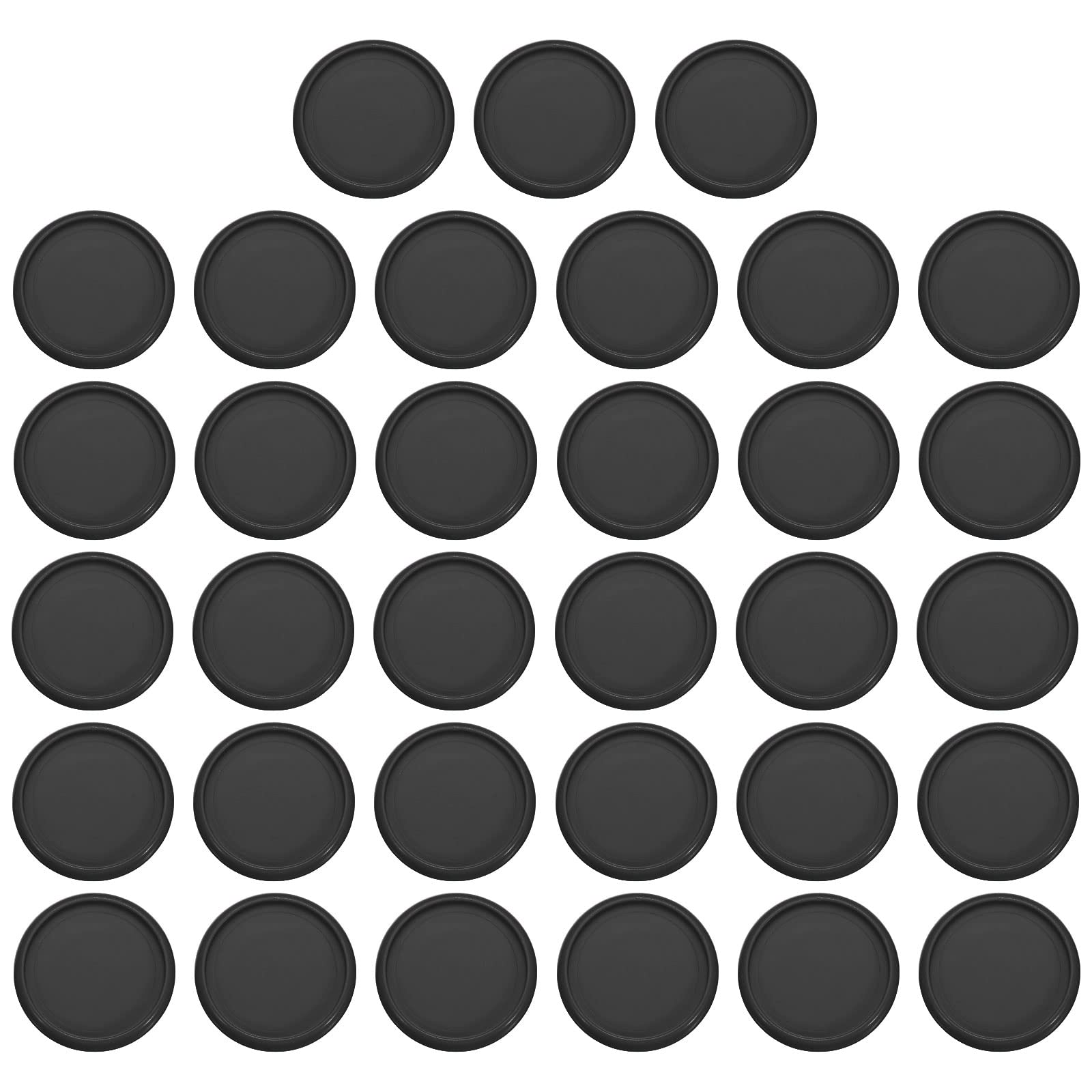 PATIKIL 28mm Plastic Book Binding Discs, 33 Pack Discbound Expansion Discs Round Binder Rings for DIY Notebook Planner, Black — image 1