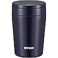 TIGER MCL-B038-AI Tiger Thermos Vacuum Insulated Soup Jar, 12.8 fl oz (380 ml), Thermal, Bento Box, Wide Mouth, Round Bottom, Indigo Blue