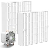 Harebery Particle Replacement Filter, Compatible with Blueair Blue Pure Fan, Part # 100930 (2 Pack)