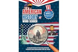 American History Word Search: A Collection of 50 Challenging Puzzles and Solutions for All Ages (The Joy Vault)
