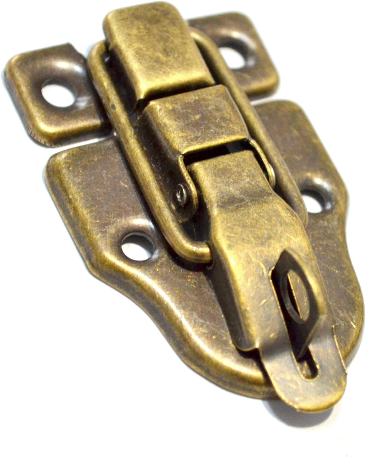 5 Pcs Bronze Latch Hasps Decorative Vintage Locks with Hook Clasp