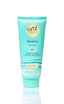 Cotz Spf 40 UVB/UVA Sunscreen for Sensitive Skin, 3.5 Ounce