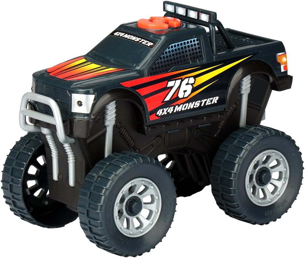 Kid Galaxy 20529 Ford F150 Pickup Monster Truck. Light and Sound Effects Toy Vehicle for Boys, Girls & Toddlers, Black, 7" x 5" x 4"