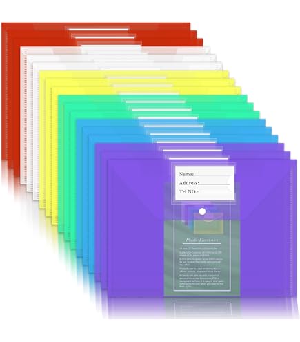 Oxford Plastic Zip Envelopes, Expanding Poly Zipper File
