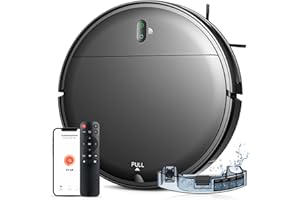 MAMNV Robot Vacuum and Mop Combo, 2 in 1 Robotic Vacuum Cleaner with Schedule, App/Alexa/Voice Control, Slim 2.87", Self-Charging, 2300 Pa Suction & Long Runtime, Ideal for Hard Floor, Pet Hair, Carpet