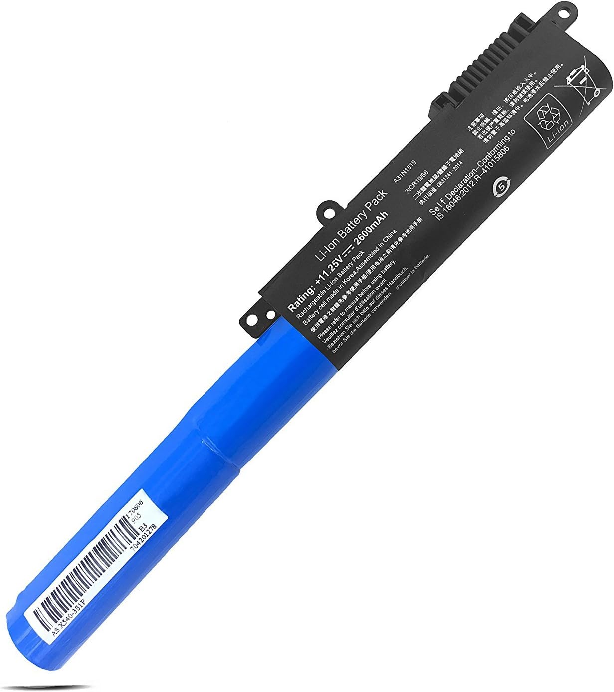 7XINbox 11.25V 2600mAh A31N1519 Laptop Battery compatible with ASUS X540 X540S X540SA X540SC X540L X540LA X540LJ X540YA X540LA-WS51 X540LA-SI302 X540SA-XX041T