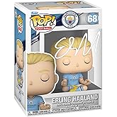 Erling Haaland #68 Facsimile Signed Reprint Laser Autographed Funko POP! Soccer Manchester City Figurine with Protector Case