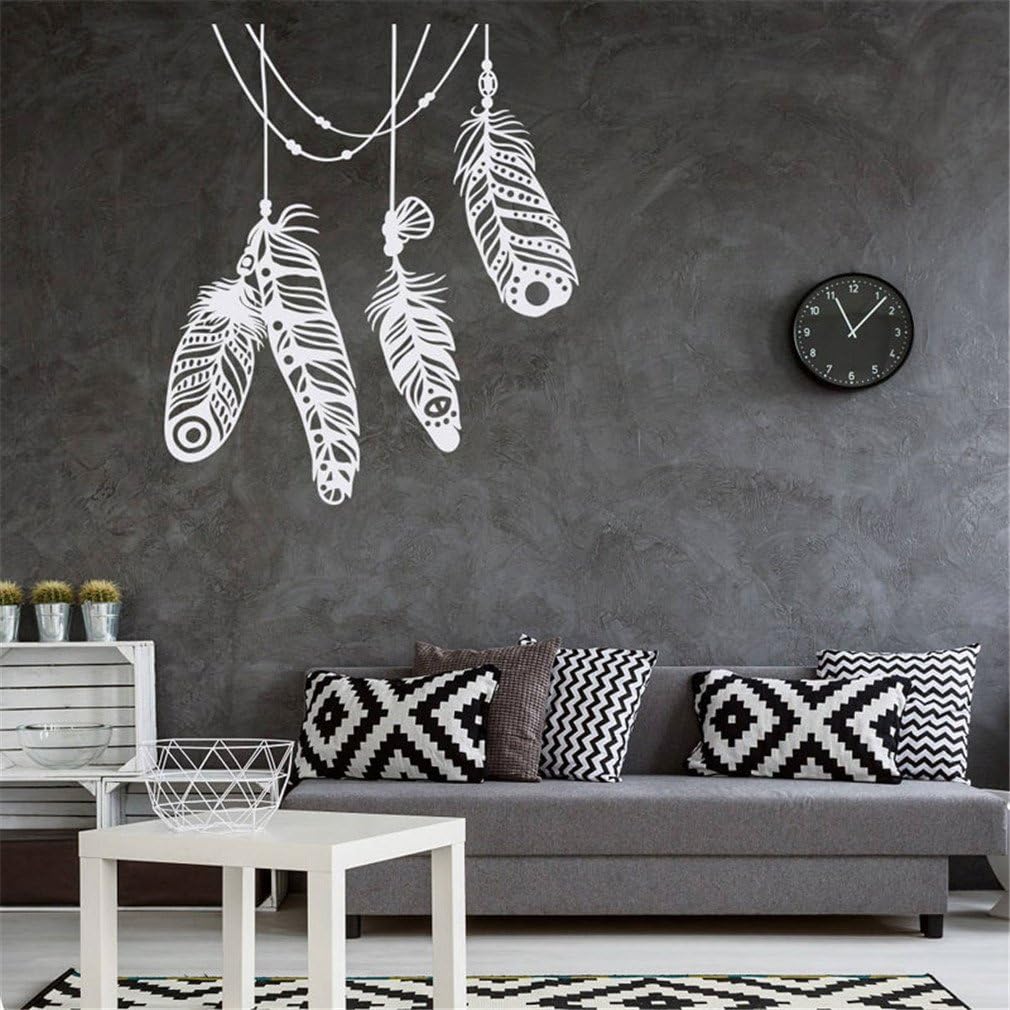 FOAIFI Wall Decals- Boho Wall Decor For Home- Bohemian Wall Decal Bedroom Home Decoration Sky Blue M 42x49cm