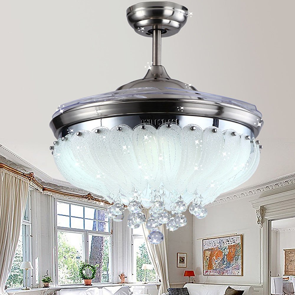 Huston Fan 42 Inch Silver Decorative Ceiling Fan Contemporary