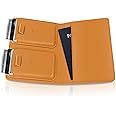 Kings Loot Passport Holder Wallet - RFID Protected & Premium Full Grain Leather – Built In Trackable Holder & Easy Pull Tab - Removable Iphone Mag Wallet - Fits 1-6 Cards and Passport - Cognac