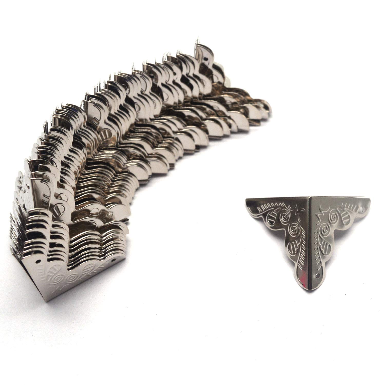 Tulead 50PCS Furniture Corner Protectors Silver Box