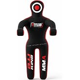 Unfilled Grappling Dummy &ndash; Adult Life Size Wrestling &amp; BJJ Training Dummy, MMA Jiu Jitsu Judo Takedown &amp; Throwing Practice, Heavy-Duty Triple-Stitched Canvas Submission Dummy