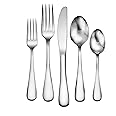 Liberty Tabletop Annapolis 43 Piece Flatware Set Service for 8 Includes 3pc Serving Set Mirror (Bright) Finish MADE IN USA main image 1