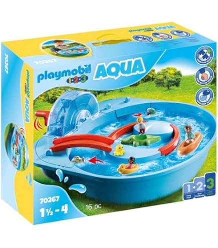 Amazon.com: Playmobil 1.2.3 Aqua Water Seesaw with Watering Can