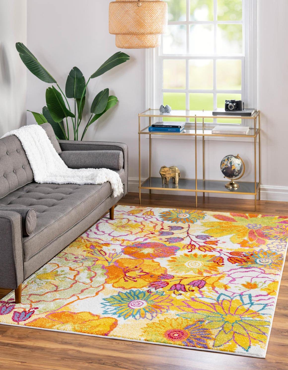 Unique Loom Lyon Collection Area Rug - Kennedy (10' x 13' Rectangle, Ivory/ Green) Image