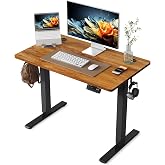 YIHAYO Electric Standing Desk, 40 x 24 Inches Stand Up Desk with Splice Board, Adjustable Height Desk, Computer Desk for Home