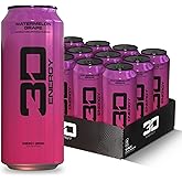 3D Energy Drink – Sugar Free, 200mg Caffeine, Pre Workout, Taurine, L-Carnitine, Lightly Carbonated, 16oz Cans, 12 Pack - Watermelon Grape