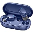 MOZOTER S8 Mini Wireless Earbuds Bluetooth 5.3 in Ear Light-Weight Headphones,60Hrs Playtime Ear Buds with Charging Case,Built-in Microphone Headset,Premium Sound with Deep Bass for Sport-Blue