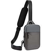 higouta Mini Sling Bag for Men Women, RFID Blocking Crossbody Backpack Casual Utility Chest Phone Bag for Travel Workout