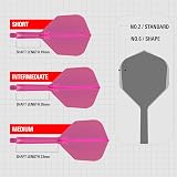 Target Darts K Flex Integrated Flights & Shafts No6 Pink 26mm Pack of 3 view 3