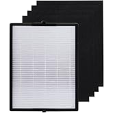 PUREBURG Replacement Filter Set Compatible with Alen 45i & Flex BreatheSmart Air Purifier B4-Fresh, FL40-Silver-Carbon, H13 HEPA & 4 x Activated Carbon For Air Clean Dust VOCs Odor