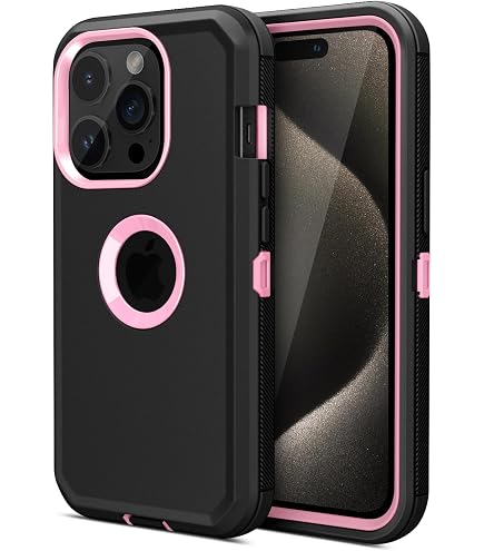 Amazon.com: for iPhone 15 Pro Max Case, Dual Layer Shockproof Full