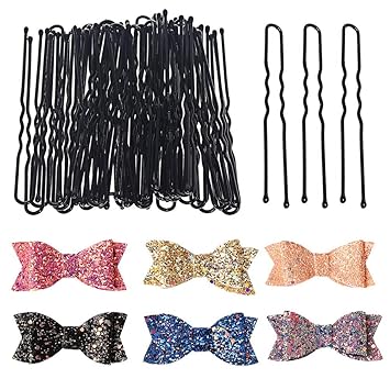 Wode Shop 62 Pieces Long Hair Pins Boutique Hair Clips Set 50