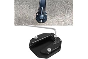 Universal Motorcycle Kickstand Foot Side Stand Extension Pad Replacement for Most Honda Yamaha Kawasaki Suzuki Harley Models 