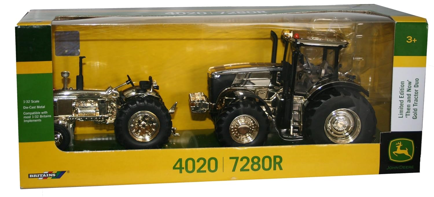 gold john deere tractor