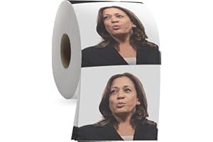 Kamala Harris Funny Political Toilet Paper Rollby Gagster - TP Prank Democrat & Republican Gift, Election Party Joke Gifts, White Elephant Gift Exchange, Secret Santa, Make your Butt Laugh