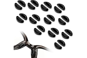 Eyeglass Nose Pads, Adhesive Anti-Slip Nose Pads, 12 Pairs Soft Silicone Nose Pad Cushion for Glasses, Eyeglasses, Sunglasses