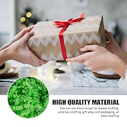 ZEBMOON 2 LB Green Crinkle Cut Paper Shred Filler