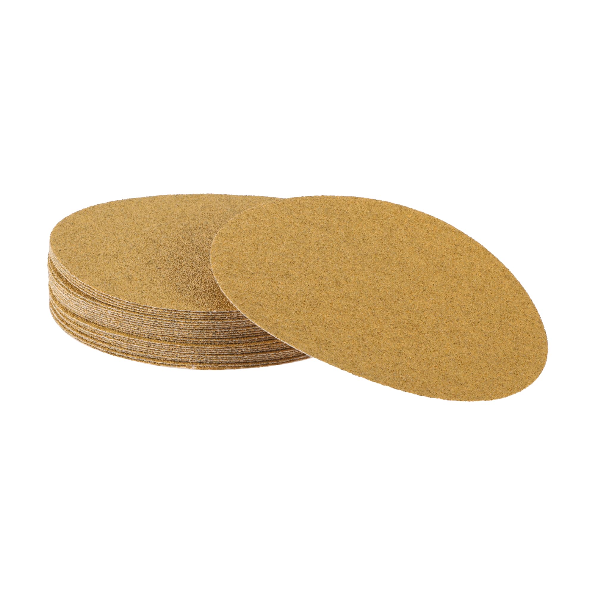 A ABSOPRO Sanding Discs 8 Inch 40 Grit Round Hook and Loop Sandpaper Aluminum Oxide Yellow 25 Pcs