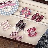 Lemeilleur 12 PCs (6 Pairs) 1.6 inches Vintage Acrylic Resin Alligator Hair Barettes Cute Hair Pins Hair Accessories Fashion Pretty Decorative Small Hair Clips for Girls Kids