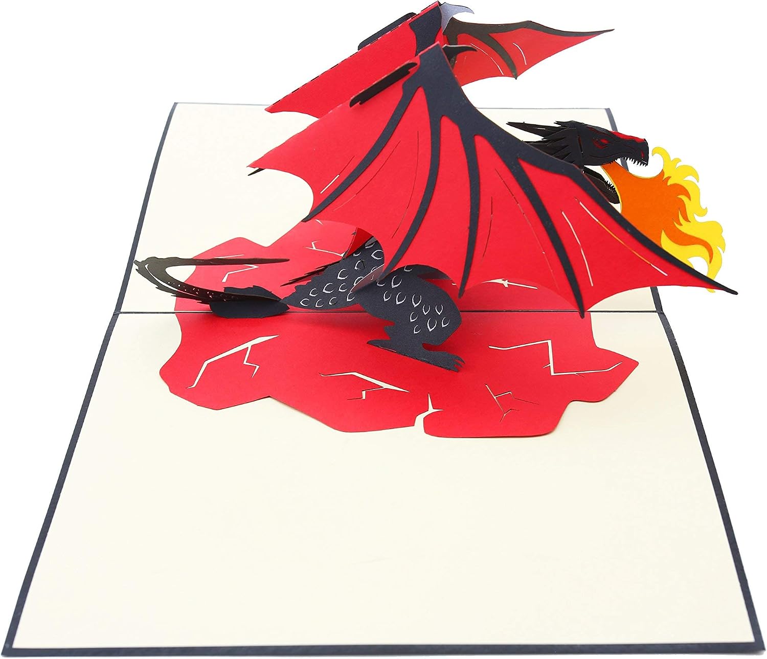 PopLife® Fire Breathing Dragon 3D Pop Up Father's Day Card, Pop Up Happy Birthday Card, Congratulations, Get Well - Image 5