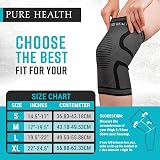 Pure Health Knee Support Brace Compression Sleeve Large view 5