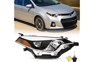 XGWZ Headlight Compatible with 2014-2016 Toyota Corolla Base/CE/C/LE Eco/LE/L/S Plus/S/Sedan 4-Door LED Headlamps (Passenger 