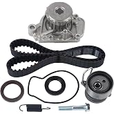 Autoround Timing Belt Kit Fit for 2001-2005 Honda Civic 1.7L L4 | Timing Belt with Water Pump, Tensioner &amp; Seals