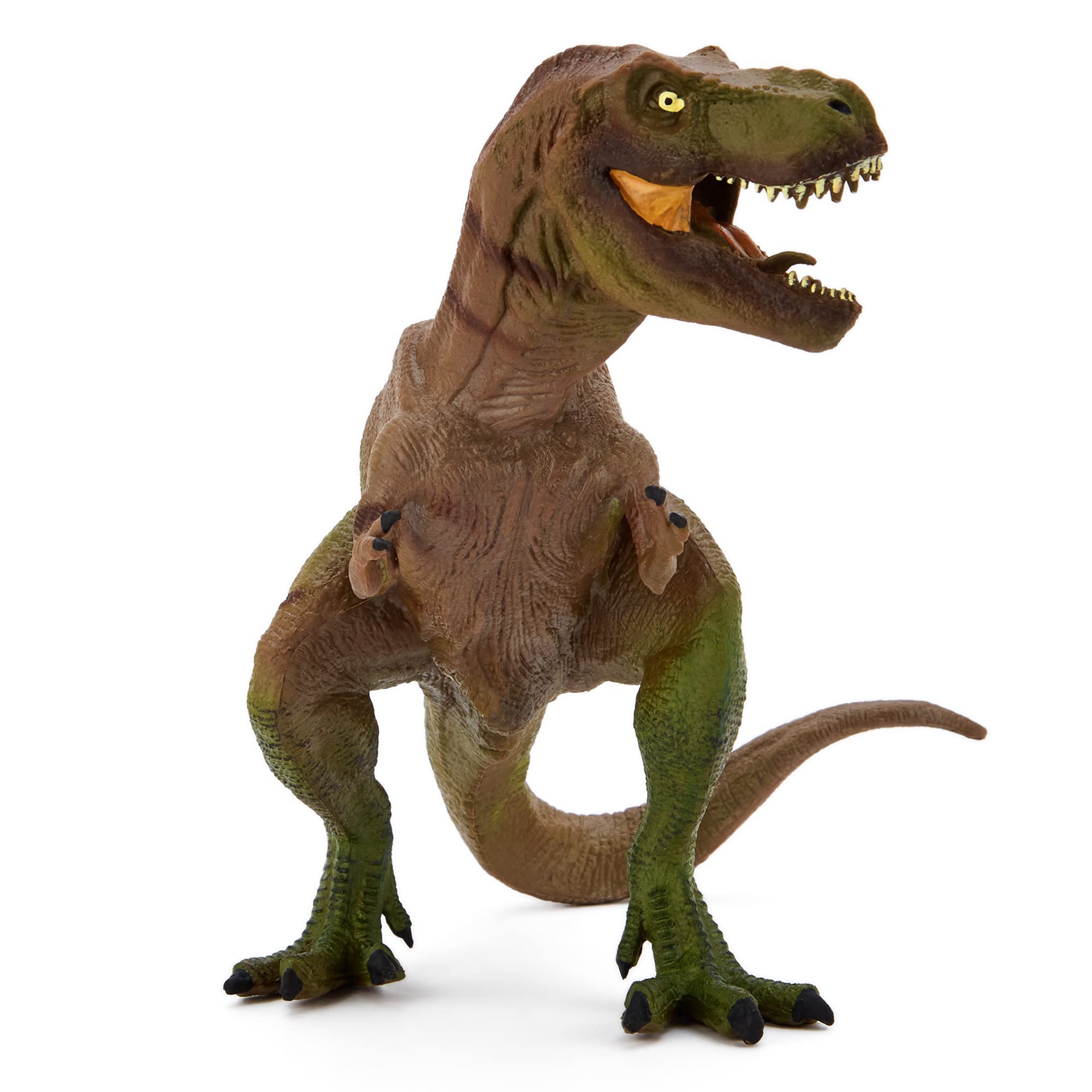 Zappi Co Childrens T-Rex Green/Black Dinosaur Figure Toy (17cm High) Realistic Detailed Dino Collection for Kids - Action Figures for Playtime Fun & Learning