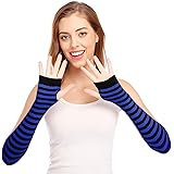 Punk Gothic Rock Long Arm Warmer Fingerless Gloves