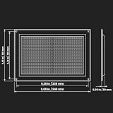 Repa Market 2-Pack 10 x 7 Inch Plastic White Vent Cover Rectangular Grille view 2