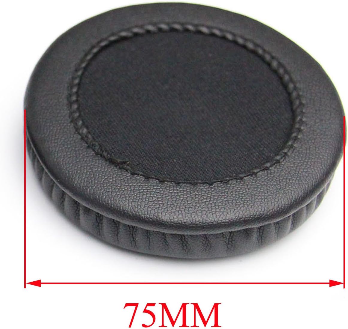 ShineCozy Premium Headphones Earpads Protein Leather Foam Ear Cushions,Headset Ear Pads Spare Replacement Parts (For Universal Size Diameter 75MM J-23) - Image 3
