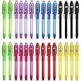 SCStyle Invisible Ink Pen 28Pcs with UV Light Magic Marker for Secret Messages, Writing Information for Birthdays, Easter, Halloween, Christmas Gifts for Students
