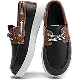 DADAWEN Boys Girls Dress Shoes Boat Shoe Slip on Loafers Casual School Shoes (Toddler/Little Kid/Big Kid)