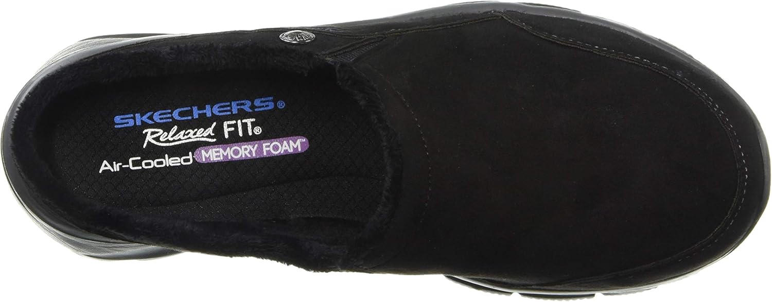  | Skechers Women's Easy Going-Latte-Twin Gore Slip-on Open Back Mule | Mules & Clogs