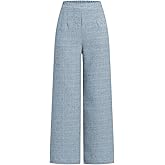 winkbay Women's Wide Leg Dressy Pants Elegant High Elastic Waist Business Casual Trousers